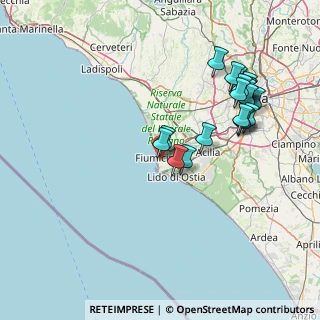 Mappa Via Giuseppe Fontana, 00054 Fiumicino RM, Italia (16.8295)
