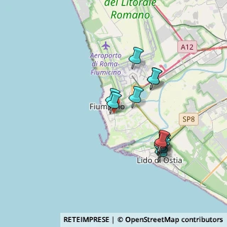 Mappa Via Giuseppe Fontana, 00054 Fiumicino RM, Italia (3.5925)
