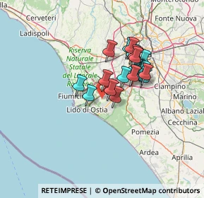 Mappa Via di Macchia Palocco, 00124 Roma RM, Italia (10.68)