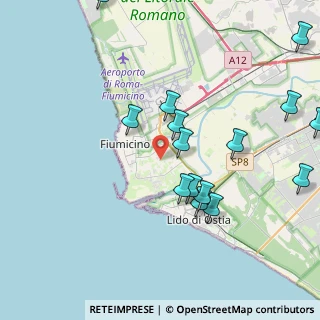 Mappa Via Giovanni Taurisano, 00054 Fiumicino RM, Italia (4.80933)
