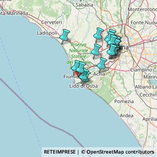 Mappa Via Giovanni Taurisano, 00054 Fiumicino RM, Italia (14.9025)