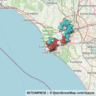 Mappa Via Giovanni Taurisano, 00054 Fiumicino RM, Italia (10.325)