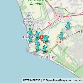 Mappa Via Amico Bignami, 00054 Fiumicino RM, Italia (2.58273)