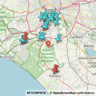 Mappa Via dell'Elzeviro, 00128 Selcetta RM, Italia (8.6055)
