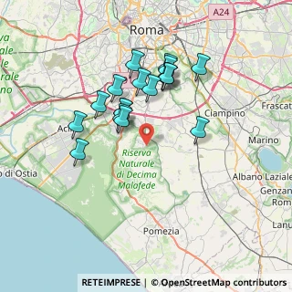 Mappa Via Gian Pietro Talamini, 00128 Selcetta RM, Italia (6.78611)