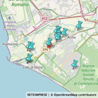 Mappa Via Filippo le Bas, 00124 Roma RM, Italia (3.46385)