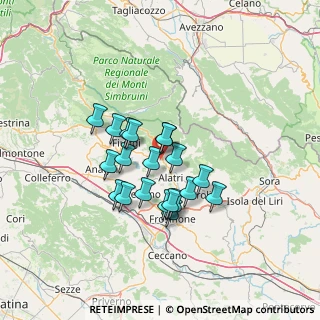 Mappa Via del Casolare, 03011 Alatri FR, Italia (11.097)