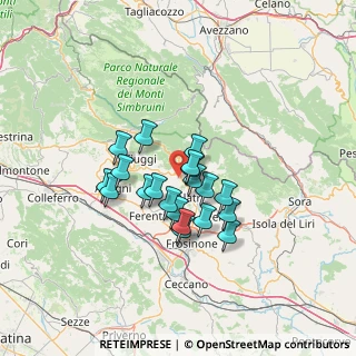 Mappa Via del Casolare, 03011 Alatri FR, Italia (10.5615)