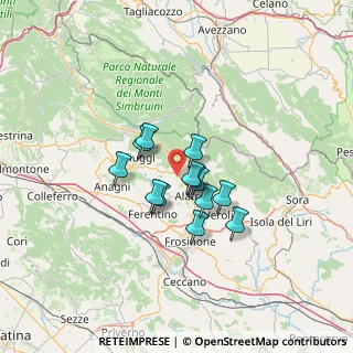 Mappa Via del Casolare, 03011 Alatri FR, Italia (9.30385)