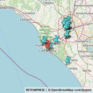 Mappa SS296, 00054 Fiumicino RM, Italia (15.39947)