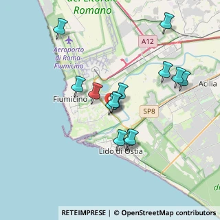 Mappa SS296, 00054 Fiumicino RM, Italia (3.48357)