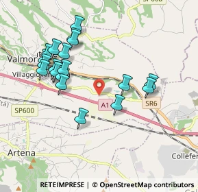 Mappa Via della Pace, 00038 Valmontone RM, Italia (2.035)