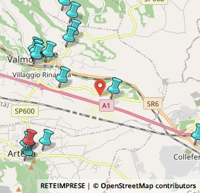 Mappa Via della Pace, 00038 Valmontone RM, Italia (3.05938)