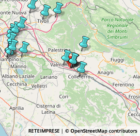 Mappa Via della Pace, 00038 Valmontone RM, Italia (19.7815)