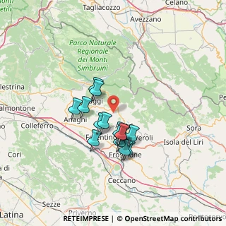 Mappa Via Piccola Fiuggi, 03011 Alatri FR, Italia (11.39571)