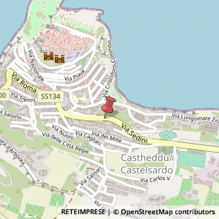 Mappa Via Sedini, 18, 07031 Castelsardo, Sassari (Sardegna)