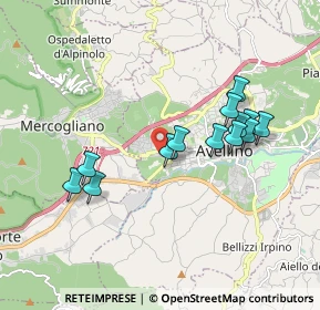 Mappa Via Arturo Vietri, 83100 Avellino AV, Italia (1.83769)