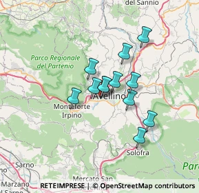 Mappa Via Antonio Ammaturo, 83100 Avellino AV, Italia (5.06167)