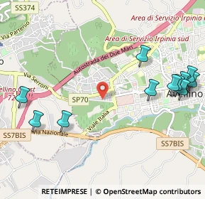 Mappa Via Arturo Vietri, 83100 Avellino AV, Italia (1.44167)
