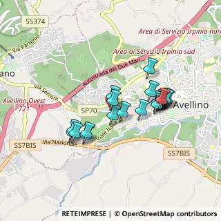 Mappa Via Arturo Vietri, 83100 Avellino AV, Italia (0.8065)
