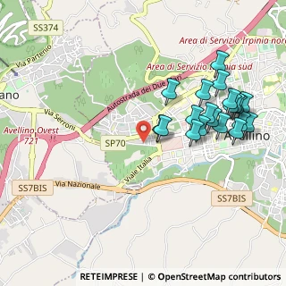 Mappa Via Antonio Ammaturo, 83100 Avellino AV, Italia (1.1395)