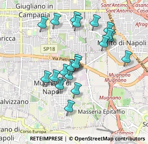Mappa Via S. F. Neri, 80018 Mugnano di Napoli NA, Italia (0.9005)