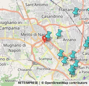 Mappa Via Appia km. 22, 80017 Melito di Napoli NA, Italia (3.12417)