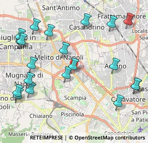 Mappa Via Appia km. 22, 80017 Melito di Napoli NA, Italia (2.7635)