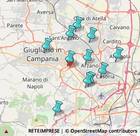 Mappa Via Appia km. 22, 80017 Melito di Napoli NA, Italia (3.49909)
