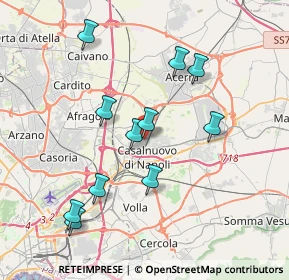 Mappa Vicolo S. Giacomo, 80013 Casalnuovo di Napoli NA, Italia (3.99091)