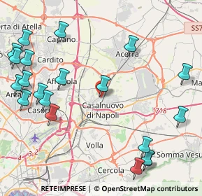 Mappa Vicolo S. Giacomo, 80013 Casalnuovo di Napoli NA, Italia (5.9935)