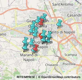 Mappa Via Enrico de Nicola, 80018 Mugnano di Napoli NA, Italia (1.2755)