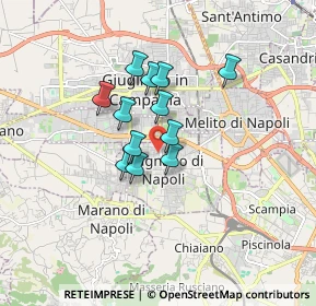 Mappa Via Enrico de Nicola, 80018 Mugnano di Napoli NA, Italia (1.26583)