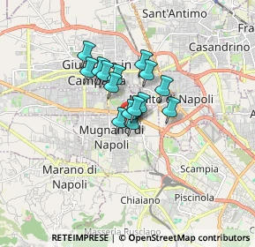 Mappa Mugnano, 80018 Mugnano di Napoli NA, Italia (1.08133)