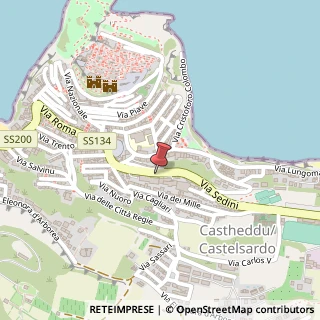 Mappa Via Sedini, 22, 07031 Castelsardo SS, Italia, 07031 Castelsardo, Sassari (Sardegna)