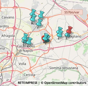 Mappa Via Aquila, 80038 Pomigliano d'Arco NA, Italia (3.06143)