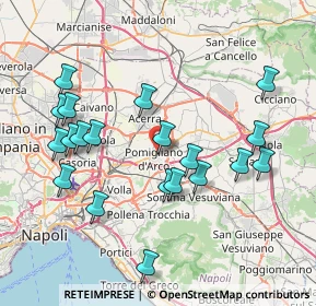 Mappa Via Aquila, 80038 Pomigliano d'Arco NA, Italia (8.656)