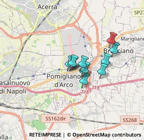 Mappa Via Aquila, 80038 Pomigliano d'Arco NA, Italia (1.10364)