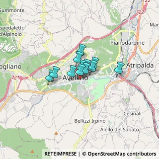 Mappa Via Berardi Generale, 83100 Avellino AV, Italia (0.865)