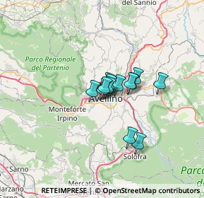 Mappa Via Guido Dorso, 83100 Avellino AV, Italia (3.79615)