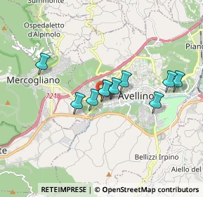 Mappa Via Raffaele Perrottelli, 83100 Avellino AV, Italia (1.70455)