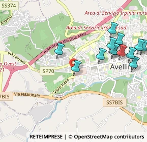 Mappa Via Raffaele Perrottelli, 83100 Avellino AV, Italia (1.23077)