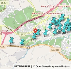 Mappa Via Raffaele Perrottelli, 83100 Avellino AV, Italia (1.305)