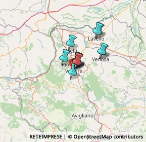 Mappa Via degli Ebanisti, 85028 Rionero In Vulture PZ, Italia (7.375)