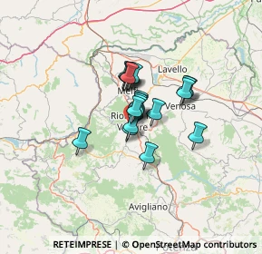 Mappa Via degli Ebanisti, 85028 Rionero In Vulture PZ, Italia (8.125)