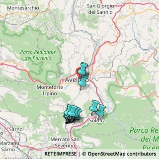 Mappa Fosso Santa Lucia, 83100 Avellino AV, Italia (8.9735)