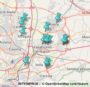 Mappa Via A.Montinaro, 80013 Casalnuovo di Napoli NA, Italia (3.45643)