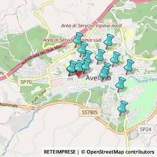 Mappa Via Fratelli del Gaudio, 83100 Avellino AV, Italia (0.75867)