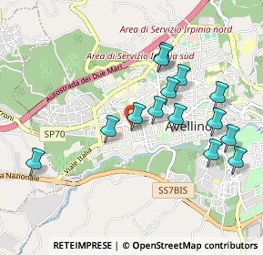 Mappa Via Derna, 83100 Avellino AV, Italia (1.00571)