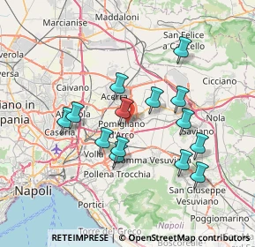 Mappa Via Bartali, 80038 Pomigliano d'Arco NA, Italia (6.94786)